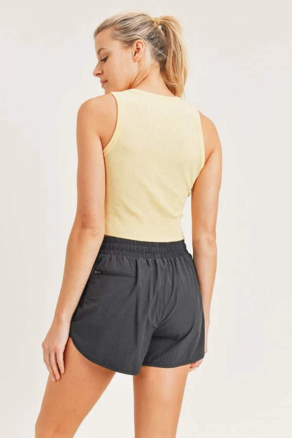 Light Yellow Basic Tank Top For Women