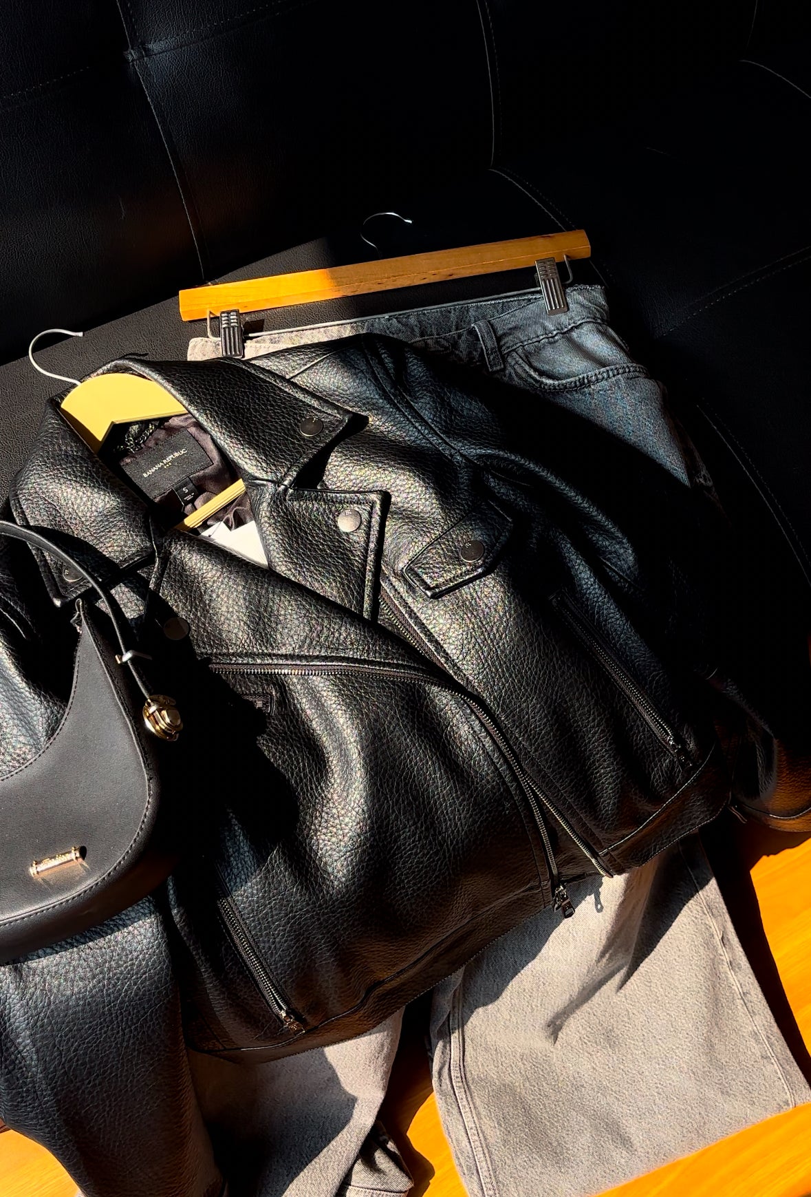 High-end Luxury Black Leather Jacket For Women