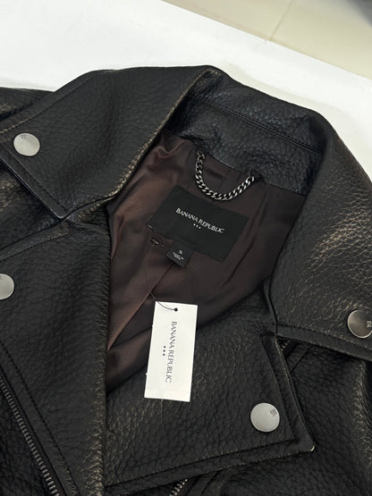 High-end Luxury Black Leather Jacket For Women