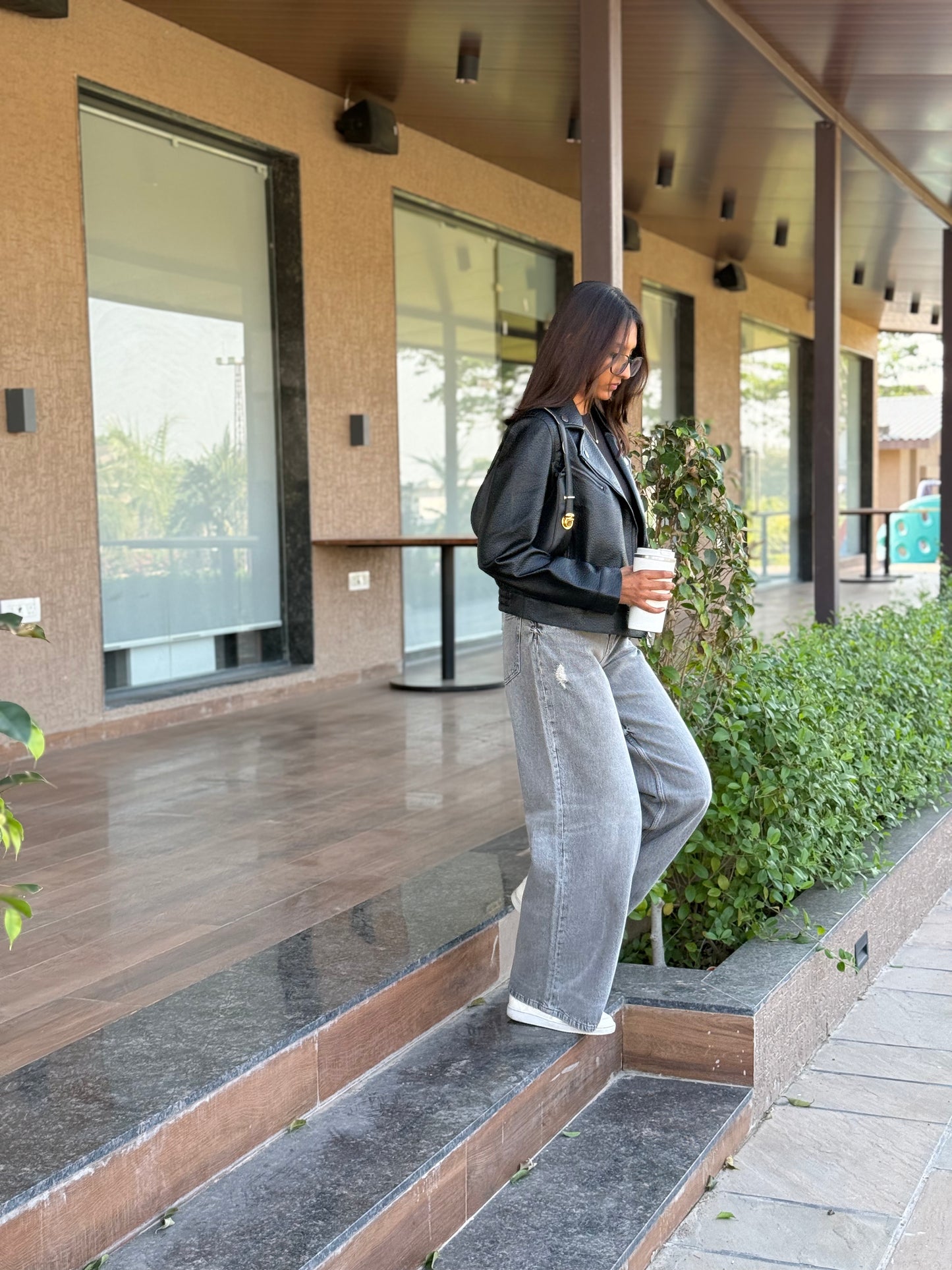 High-end Luxury Black Leather Jacket For Women