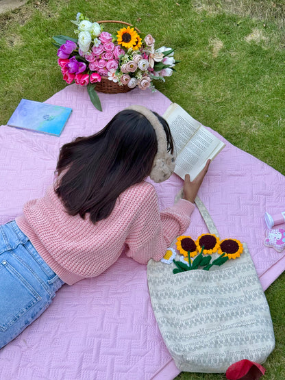 Pastel Pink V-Neck Pullover For Women
