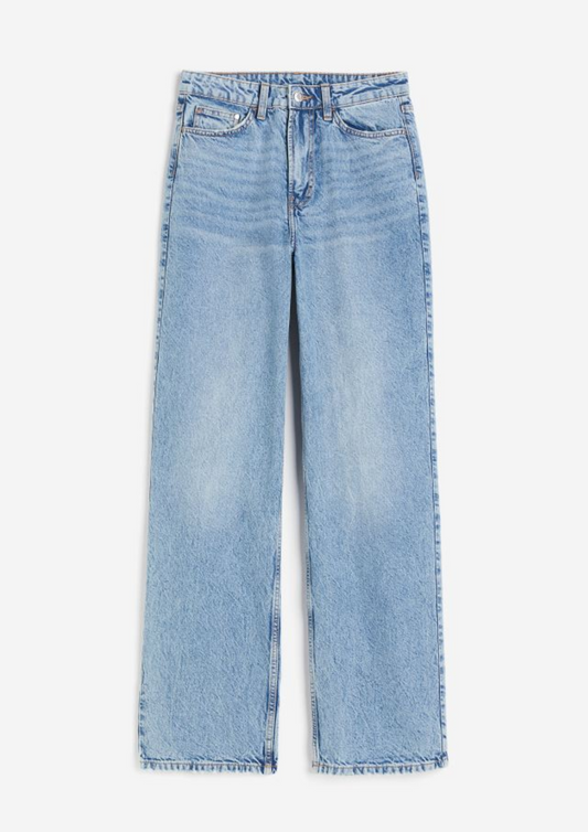 Blue Highwaist Denim Jeans For Women